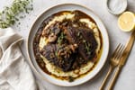 Seared Porcini Jus Braised Short Ribs recipe from Copper Ladle Studio