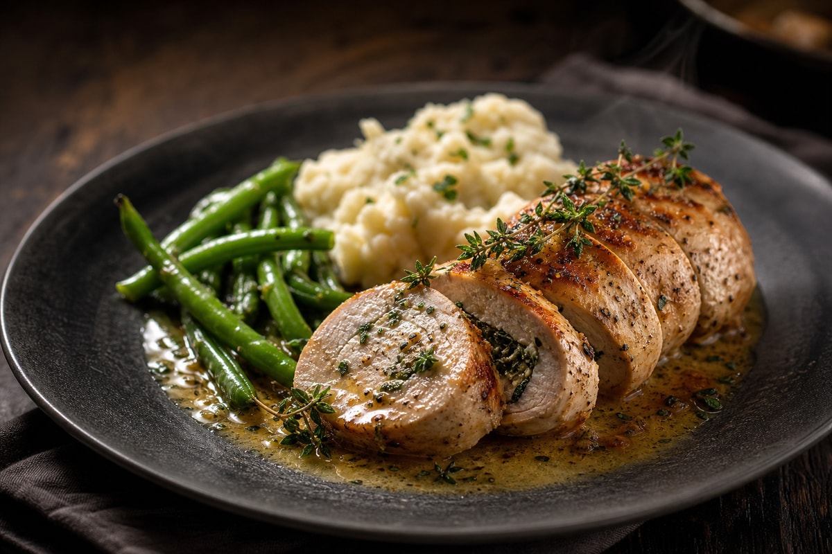 Market Market Herb Bouquet Chicken Ballotine recipe from Copper Ladle Studio