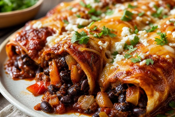 Black Bean Enchiladas Black Bean Enchiladas recipe from Plant Powered Kitchen