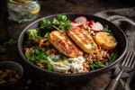 Halloumi Grain Bowls recipe from Plant Powered Kitchen