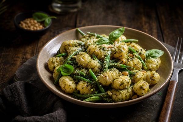 Pesto Gnocchi with Green Beans Pesto Gnocchi with Green Beans recipe from Plant Powered Kitchen