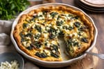 Spinach Feta Quiche recipe from Plant Powered Kitchen