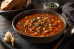Tomato White Bean Soup recipe from Plant Powered Kitchen